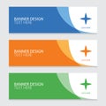 Professional abstract business banner collection Royalty Free Stock Photo