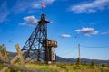 Headframes of Butte, Montana, remnants of mines of the early 1900`s