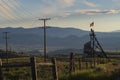 Headframes of Butte, Montana, remnants of mines of the early 1900`s