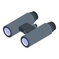 Headhunter binocular icon, isometric style