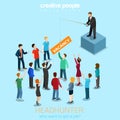 Headhunter fising for candidates Royalty Free Stock Photo