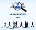 Headhunting Hiring Employment Occupation Jobs Concept