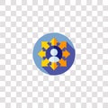 headhunting icon sign and symbol. headhunting color icon for website design and mobile app development. Simple Element from human