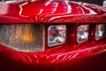 Headlamp of sports car Alfa Romeo SZ Sprint Zagato, 1991. Royalty Free Stock Photo