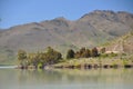 Headland on Lake Benmore Royalty Free Stock Photo