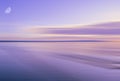The headlands of Ayr in the far distance almost in silhouette in this fine art edited image Royalty Free Stock Photo
