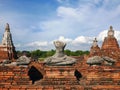 Headless buddha statue in Ayutthaya ruins temple heritage site Royalty Free Stock Photo