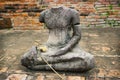 Headless Buddha statue at Wat Mahathat, Ayutthaya, Thailand Royalty Free Stock Photo