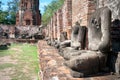 Headless Buddha statues at Wat Mahathat, Ayutthaya, Thailand Royalty Free Stock Photo