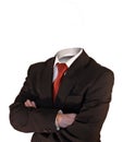 Headless business man Royalty Free Stock Photo