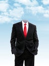 Headless businessman hands in his pocket Royalty Free Stock Photo
