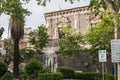 Statue of Ferdinand I in front of Palazzo Biscari, Sicily, Italy