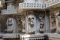 Headless statues in old hindu temple