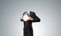 Headless super businessman Royalty Free Stock Photo