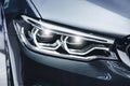 Headlight car Projector/LED of a modern luxury technology Royalty Free Stock Photo