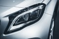 Headlight car Projector/LED of a modern luxury technology Royalty Free Stock Photo