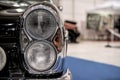 Headlight lamp of retro classic car vintage style Royalty Free Stock Photo