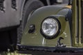 Headlight of a military truck Royalty Free Stock Photo