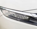 Headlight of modern car closeup Royalty Free Stock Photo