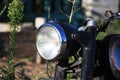 Headlight motorcycle. Royalty Free Stock Photo