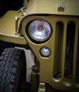 Headlight on a old military vehicle. Royalty Free Stock Photo