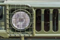 Headlight on a old military vehicle Royalty Free Stock Photo