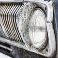 Headlight of old soviet car Royalty Free Stock Photo