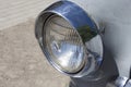 Headlight of old Volga car Royalty Free Stock Photo
