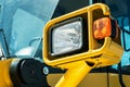Headlight overall mounted on a tractor Royalty Free Stock Photo