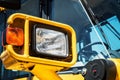 Headlight overall mounted on a tractor Royalty Free Stock Photo