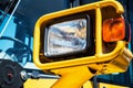 Headlight overall mounted on a tractor Royalty Free Stock Photo