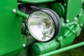Headlight on a retro tractor
