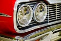 Headlight of a vintage car Royalty Free Stock Photo