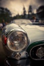 Headlight of a vintage classic car Royalty Free Stock Photo