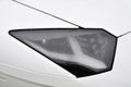 Headlight of white supercar Royalty Free Stock Photo