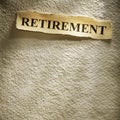 Headline retirement Royalty Free Stock Photo