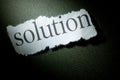 Headline Solution Royalty Free Stock Photo