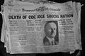 Headlines Coolidge Death 1933