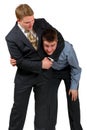 Headlock! Royalty Free Stock Photo