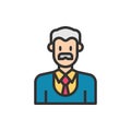 Headmaster Icon Vector Illustration