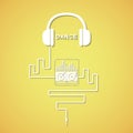 Headphone dance Royalty Free Stock Photo