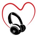 Headphone and heart