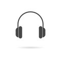 Headphone icon vector Royalty Free Stock Photo