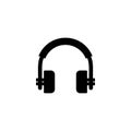 Headphone icon vector design template Royalty Free Stock Photo