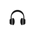 Headphone icon vector design template Royalty Free Stock Photo