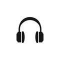Headphone icon vector design template Royalty Free Stock Photo