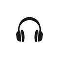 Headphone icon vector design template Royalty Free Stock Photo