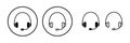 Headphone icon . headphones earphones icon. headset