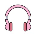 Headphone icon vector design Royalty Free Stock Photo