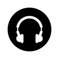 Headphone icon vector design Royalty Free Stock Photo